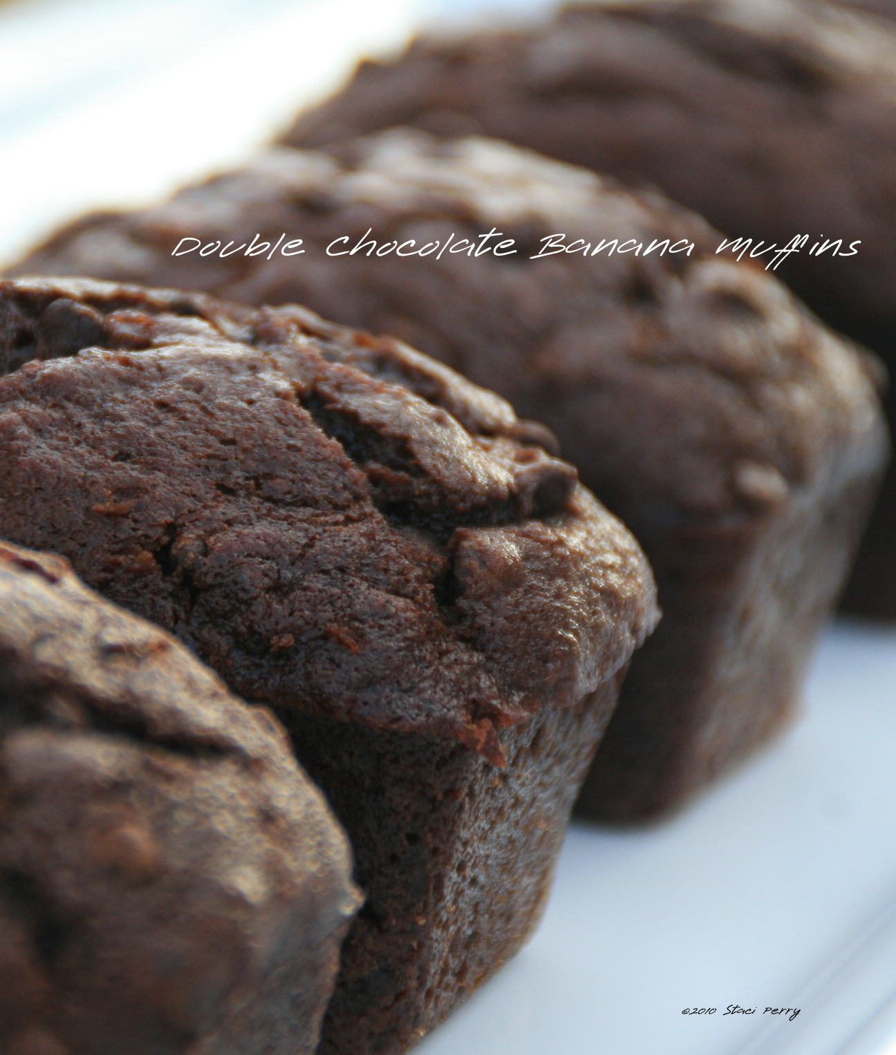 Double Chocolate Banana Muffin Loaves