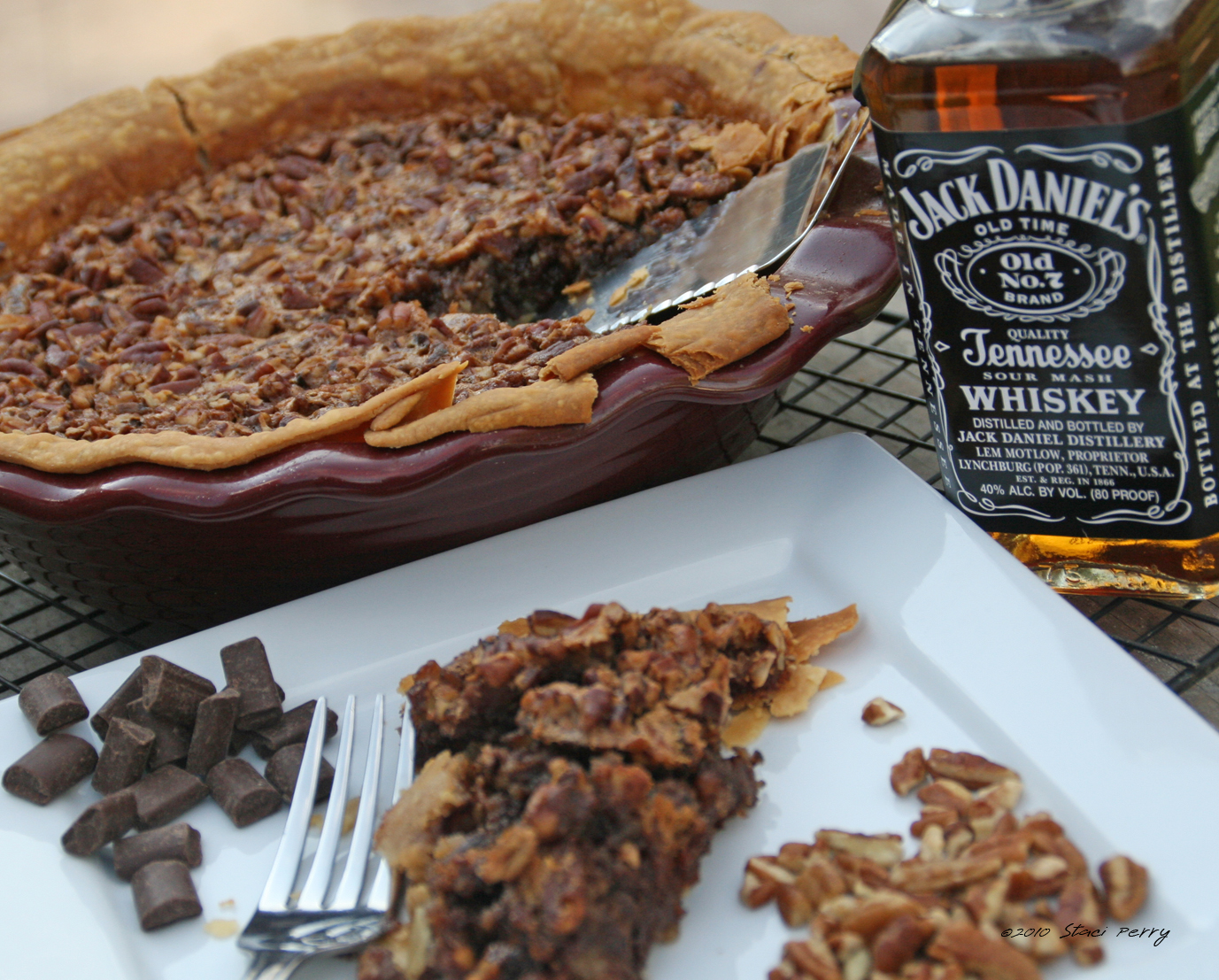 Derek’s Chocolate Bourbon Pecan Pie