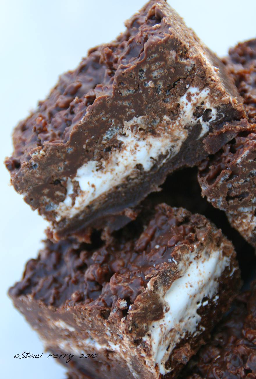 Marshmallow Creme Crunch Brownies