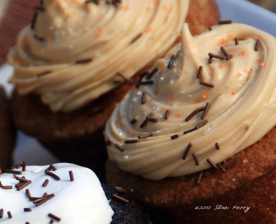 Double Butterscotch Cupcakes with Butterscotch Maple Frosting