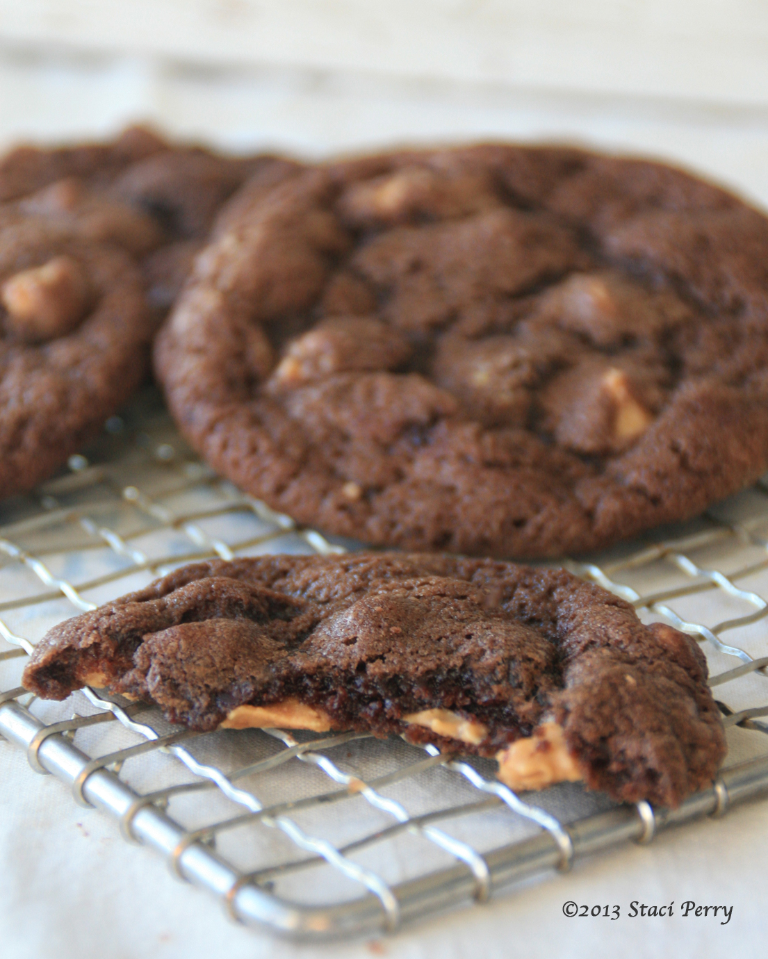 They Ate All But Three Chewy Cocoa Peanut Butter Chip Cookies