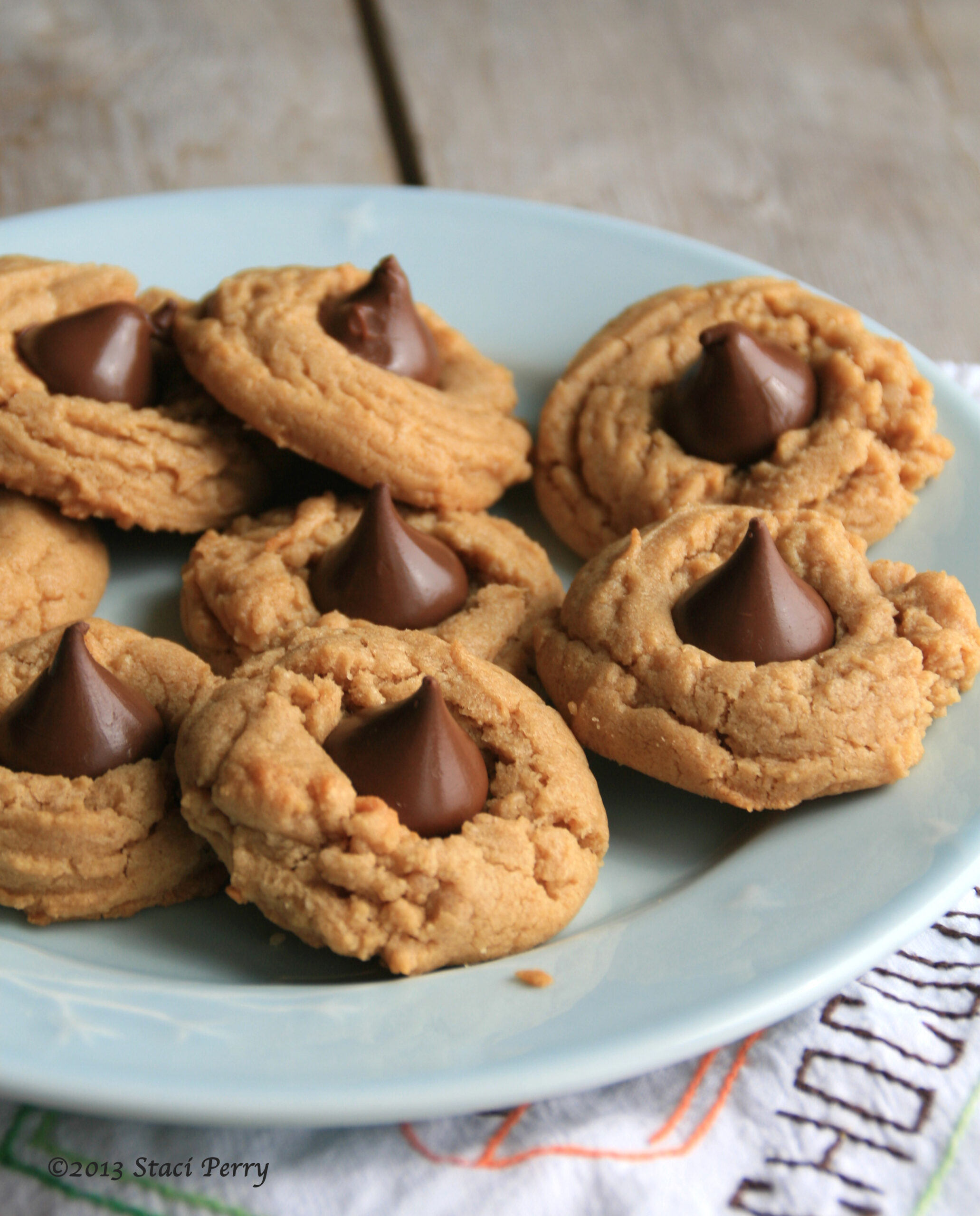 Hershey's Kisses peanut butter cookies or peanut butter blossoms