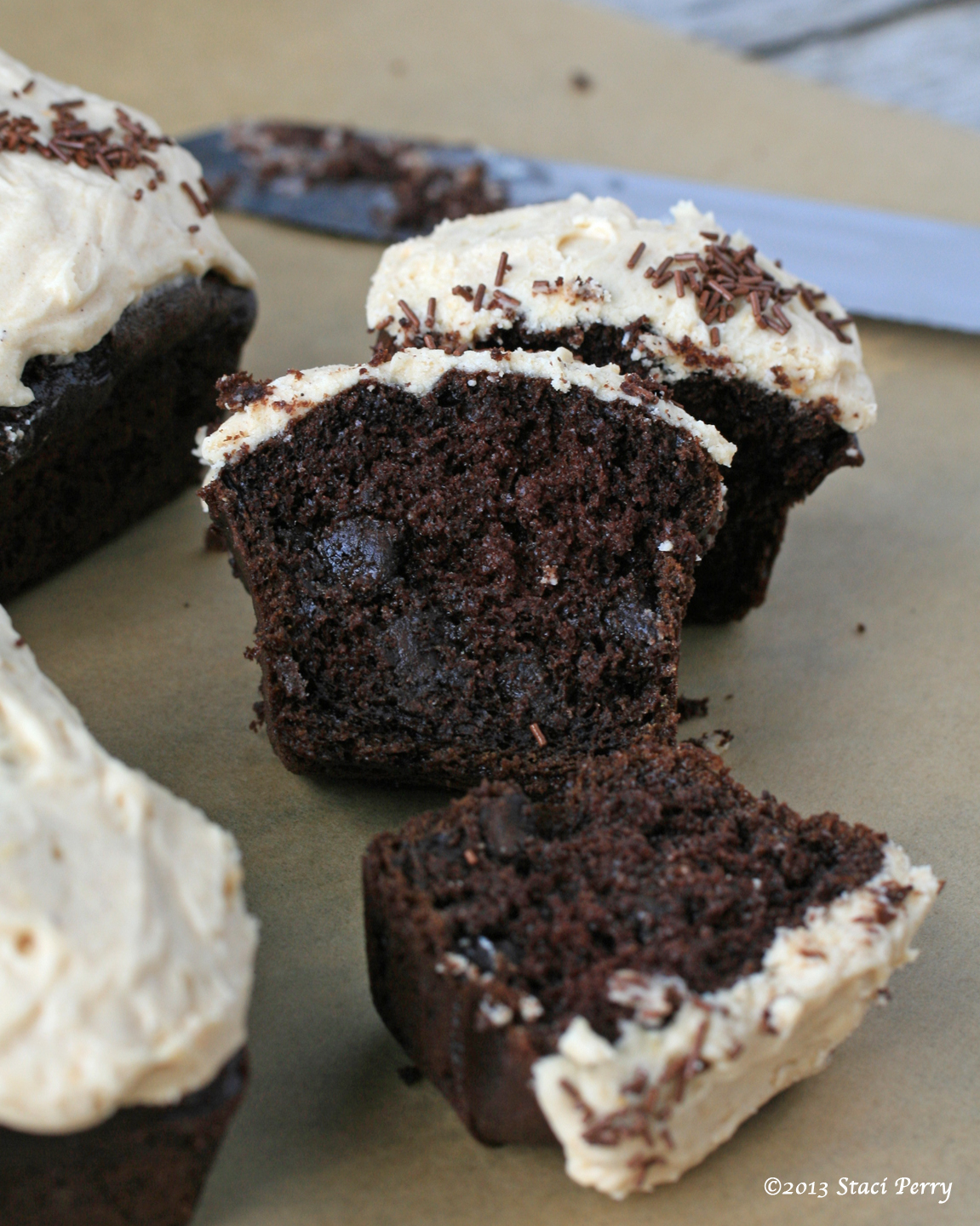 Save the Recipe, Chocolate Cake with Pumpkin Spice Buttercream