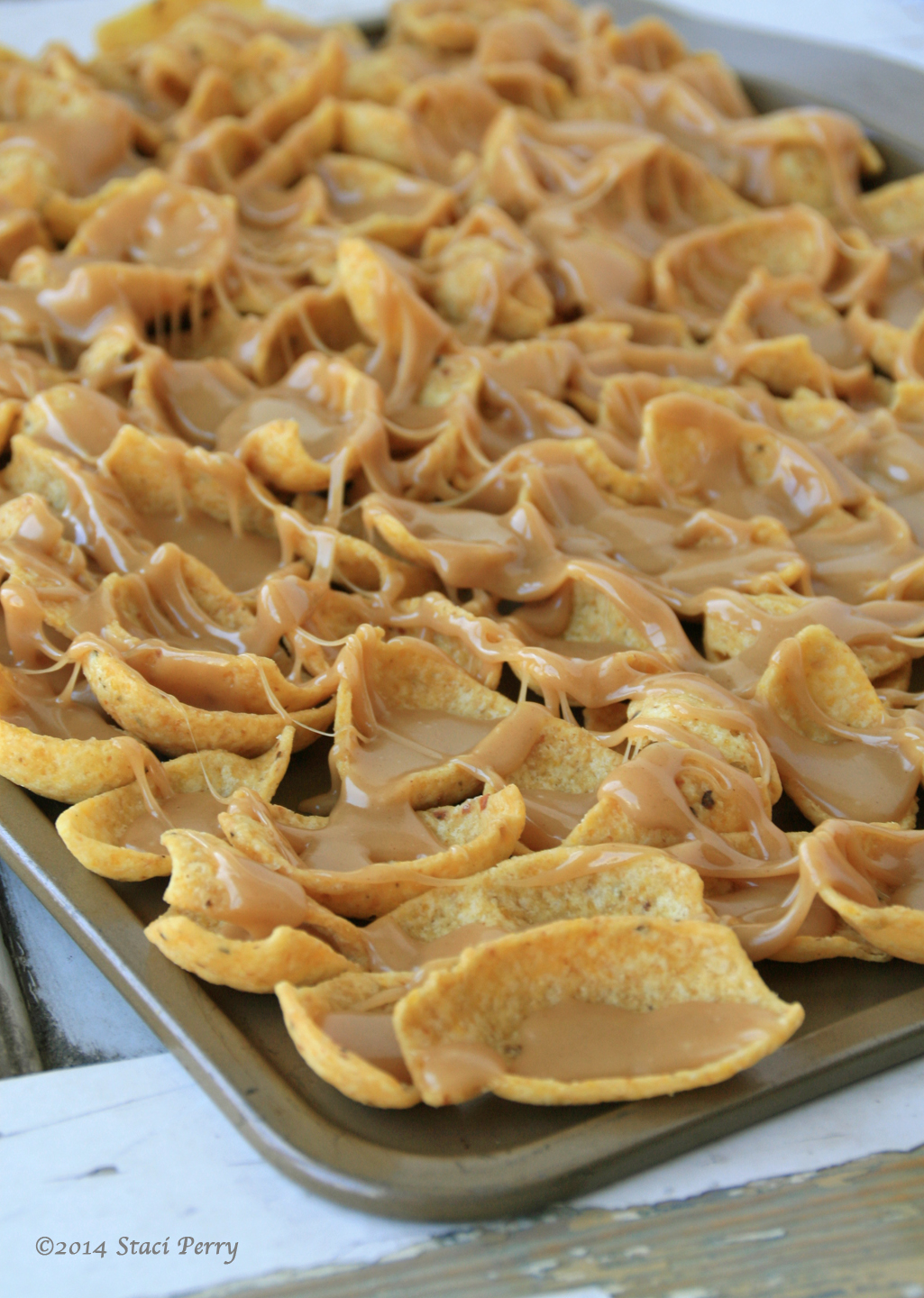 How to Make Tangled Caramel Peanut Butter Corn Chips