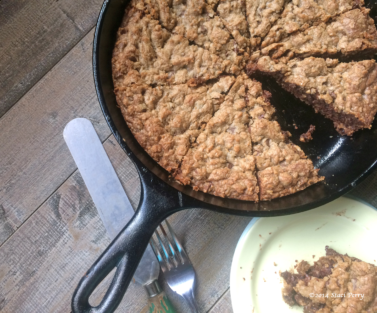One Giant Chocolate Chip Skillet Cookie for Mankind