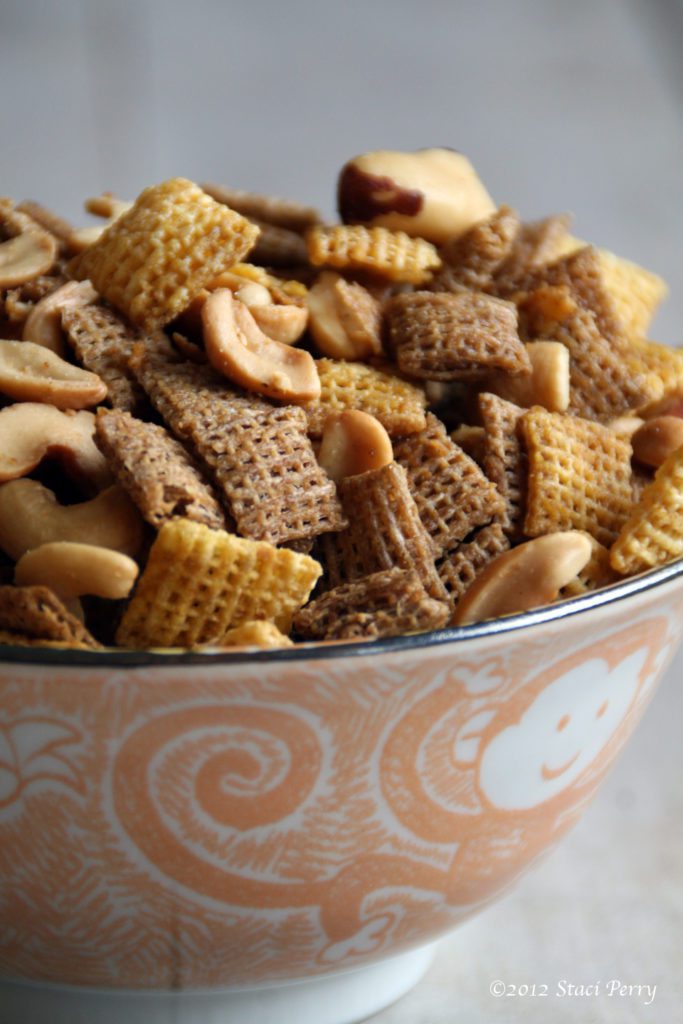 big bowl of Chex Mix
