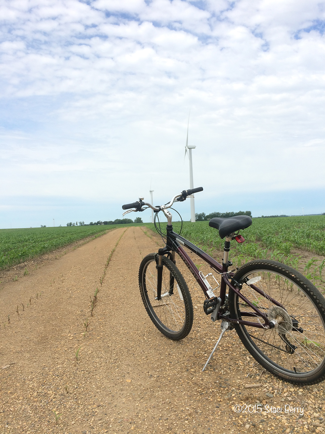 bike on wind tower road