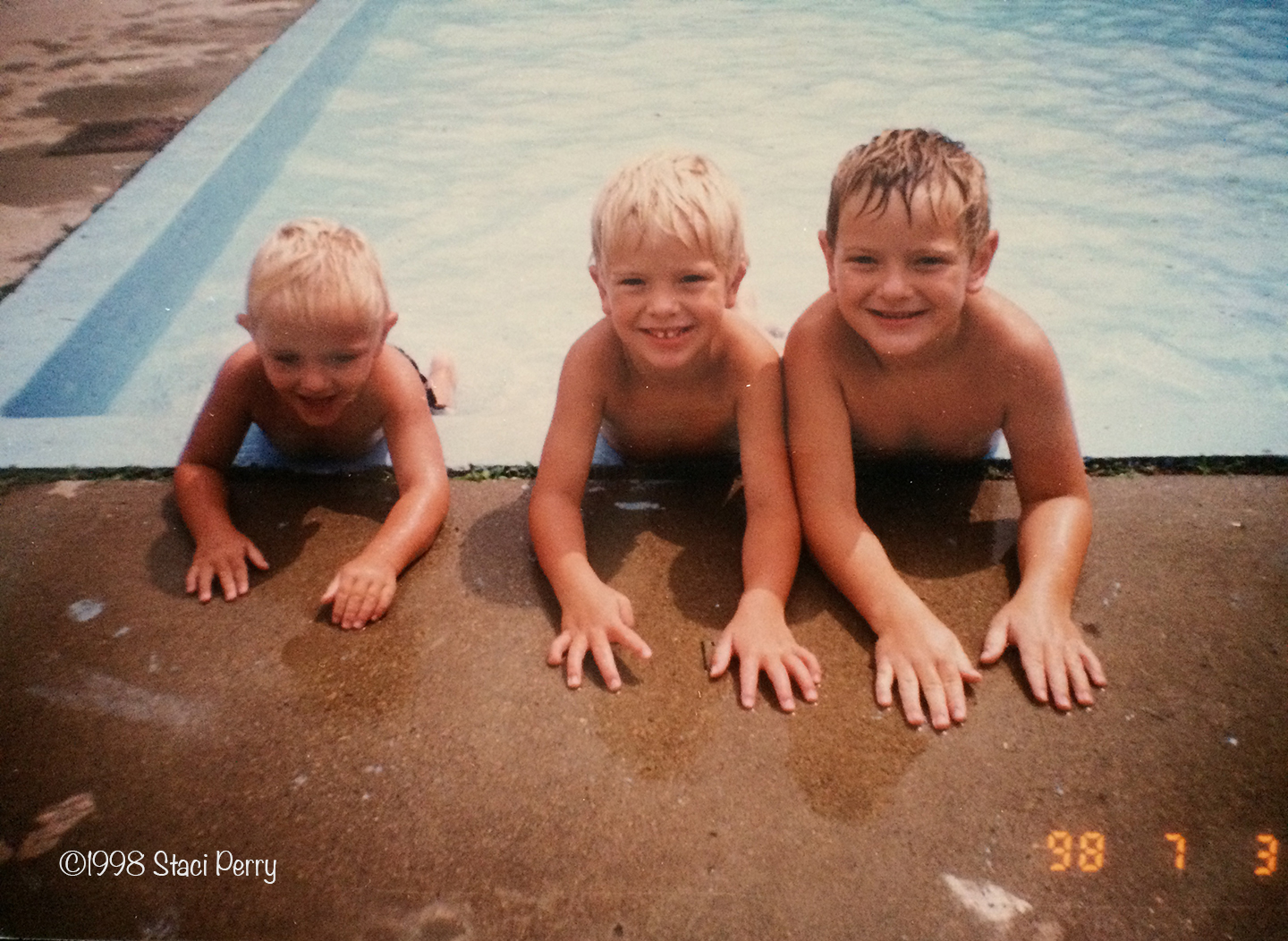 The T Boys in 1998 (Trav, Garritt, Cody)