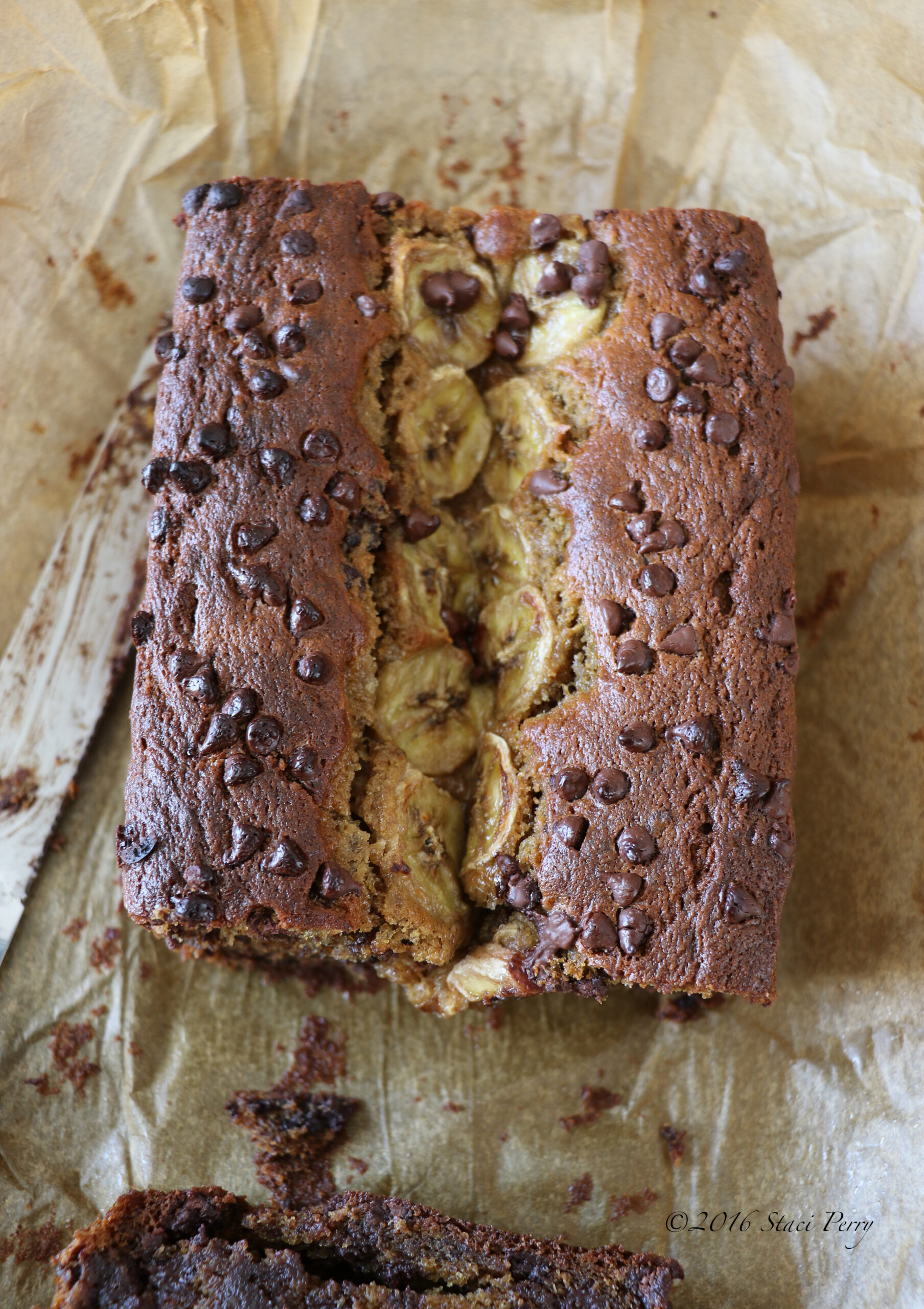How to Make a Chocolate Chip Banana Bread Sinkhole