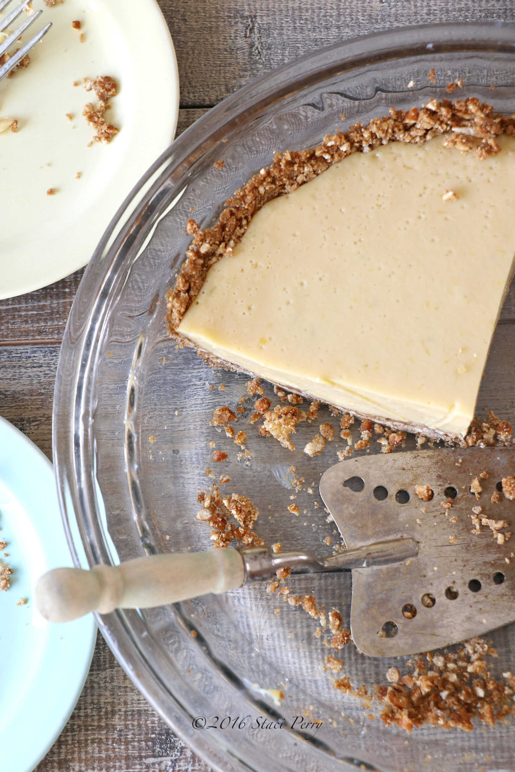 Key Lime Birthday Pie with Brown Sugar Pretzel Crust