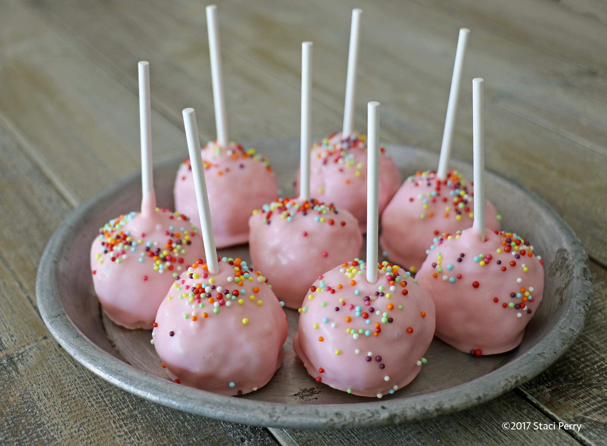 Random Pink Cake Balls, Luckily It’s a Boy and I Didn’t Have Blue Cakes