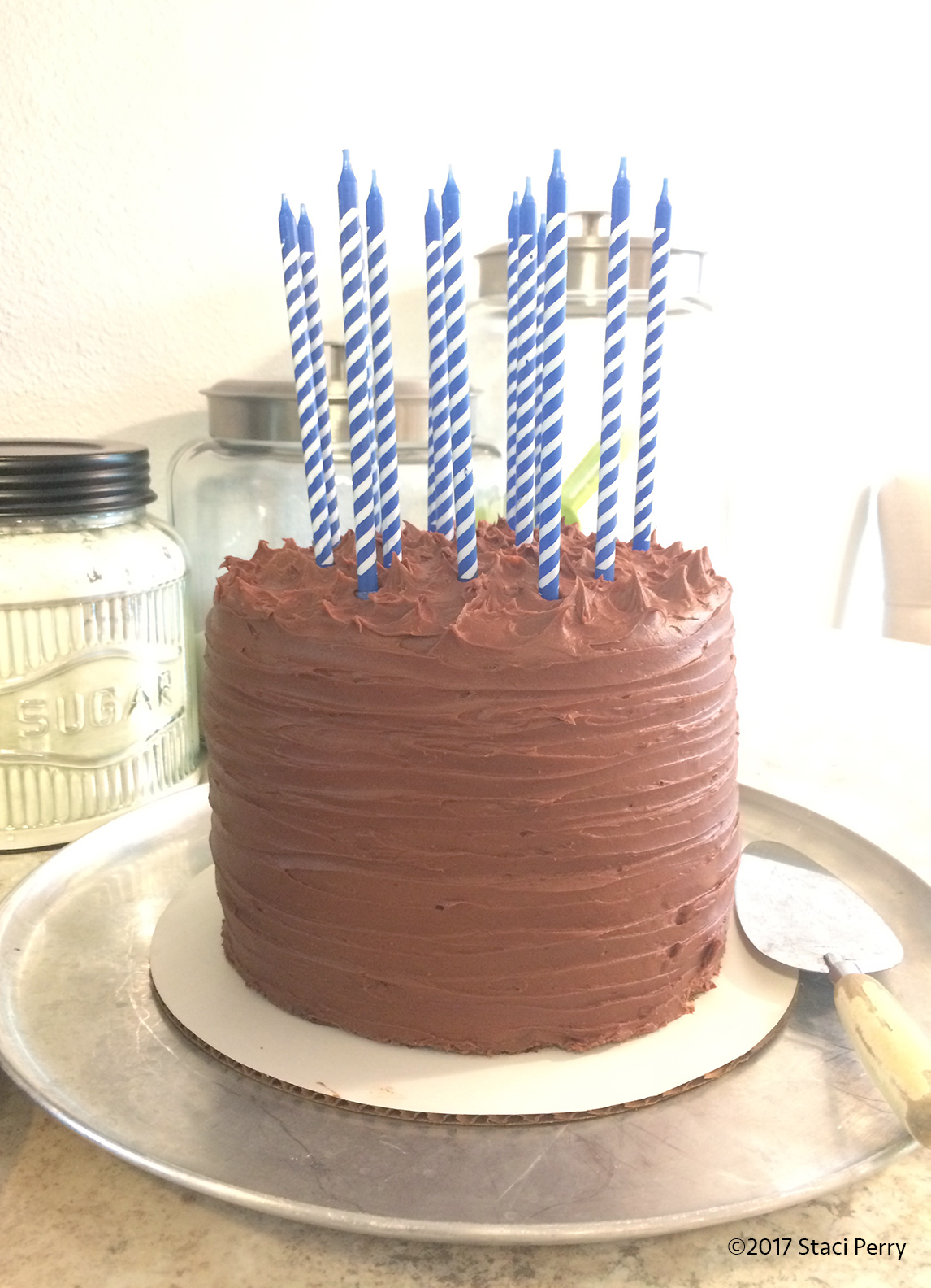 Chocolate Cake and Saving Birthday Candles