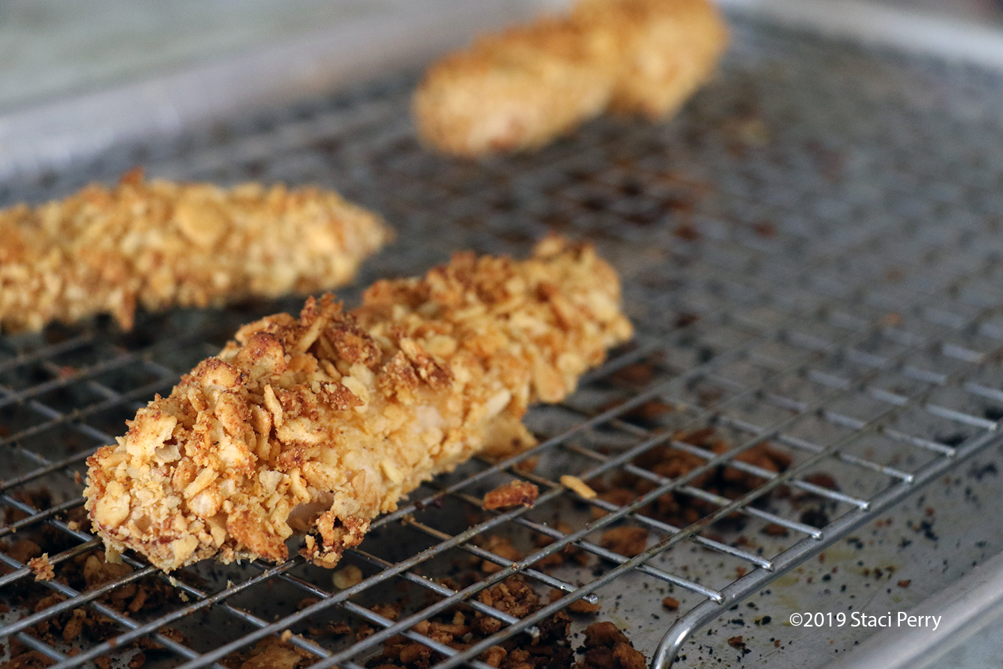 How to Make Baked or Air Fryer Chicken Strips with Chicken In A Biskit Crackers