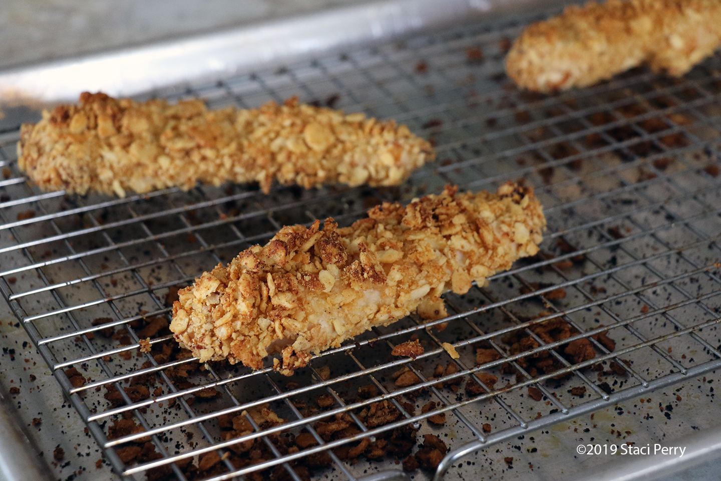 How to Make Baked or Air Fryer Chicken Strips with Chicken In A Biskit ...