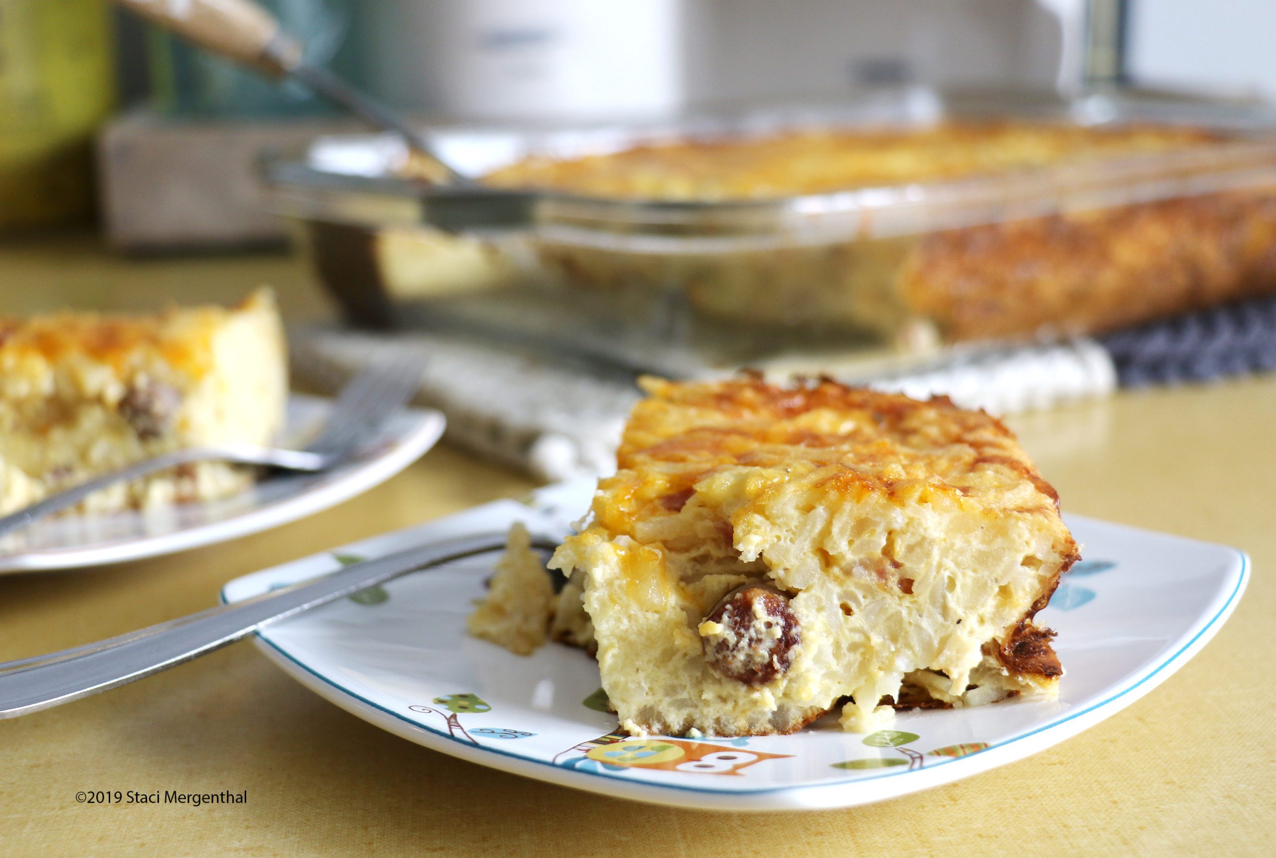 Sausage and Cheddar Hash Brown Breakfast Casserole for a Hungry Hockey Team