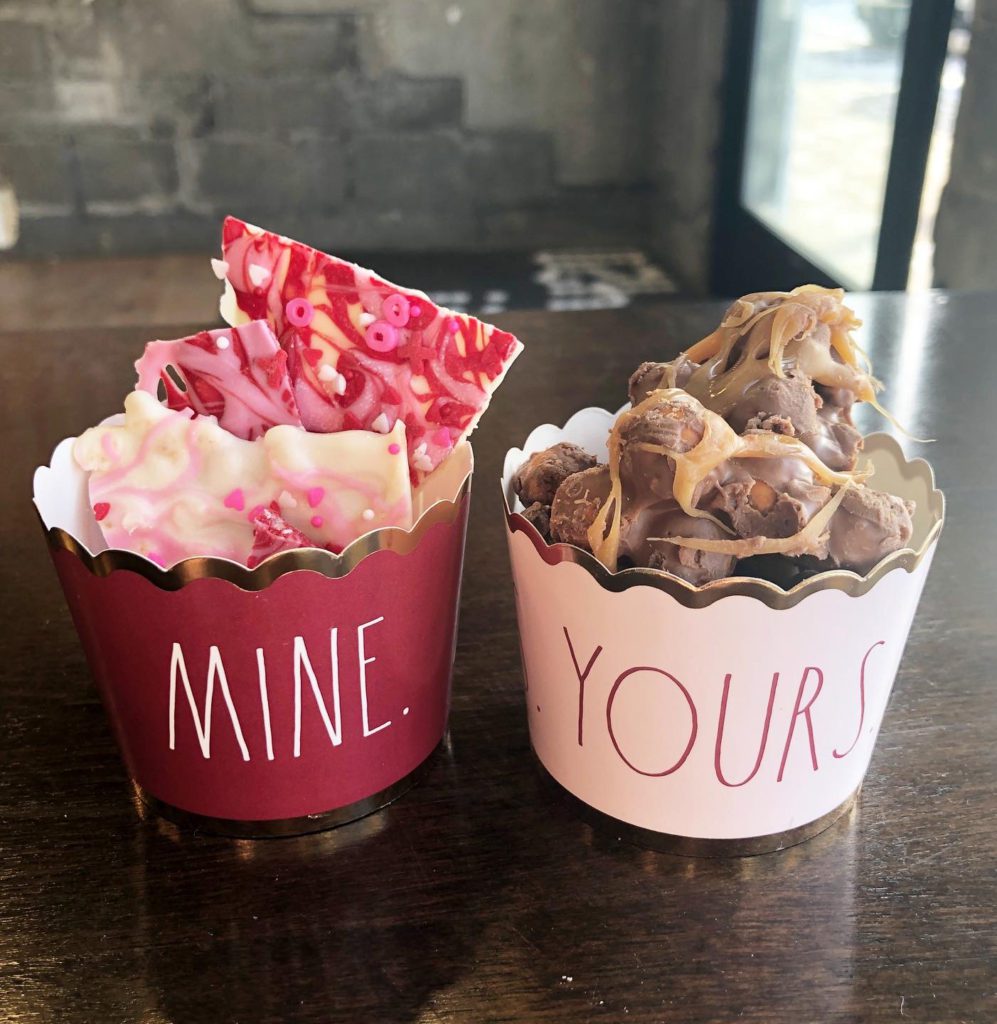 pink, red and white Sweetheart Bark for Valentine's Day