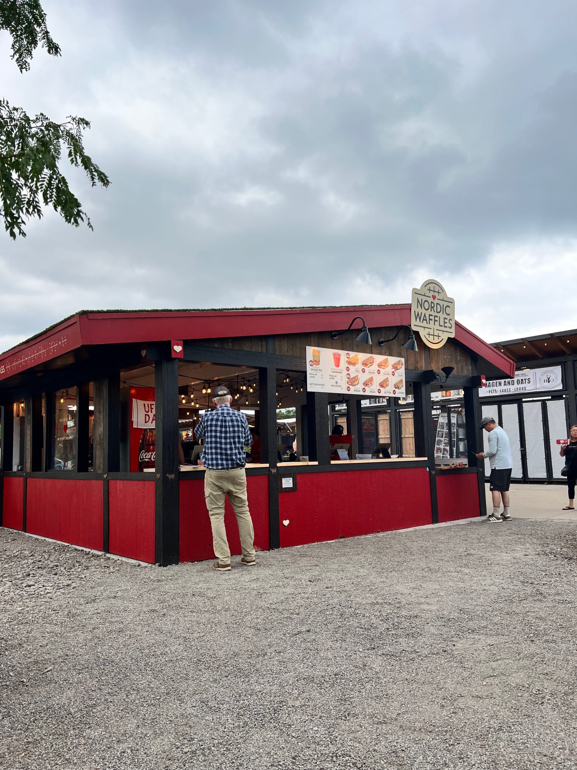 Red Nordic Waffles Cabin at Minnesota State Fair