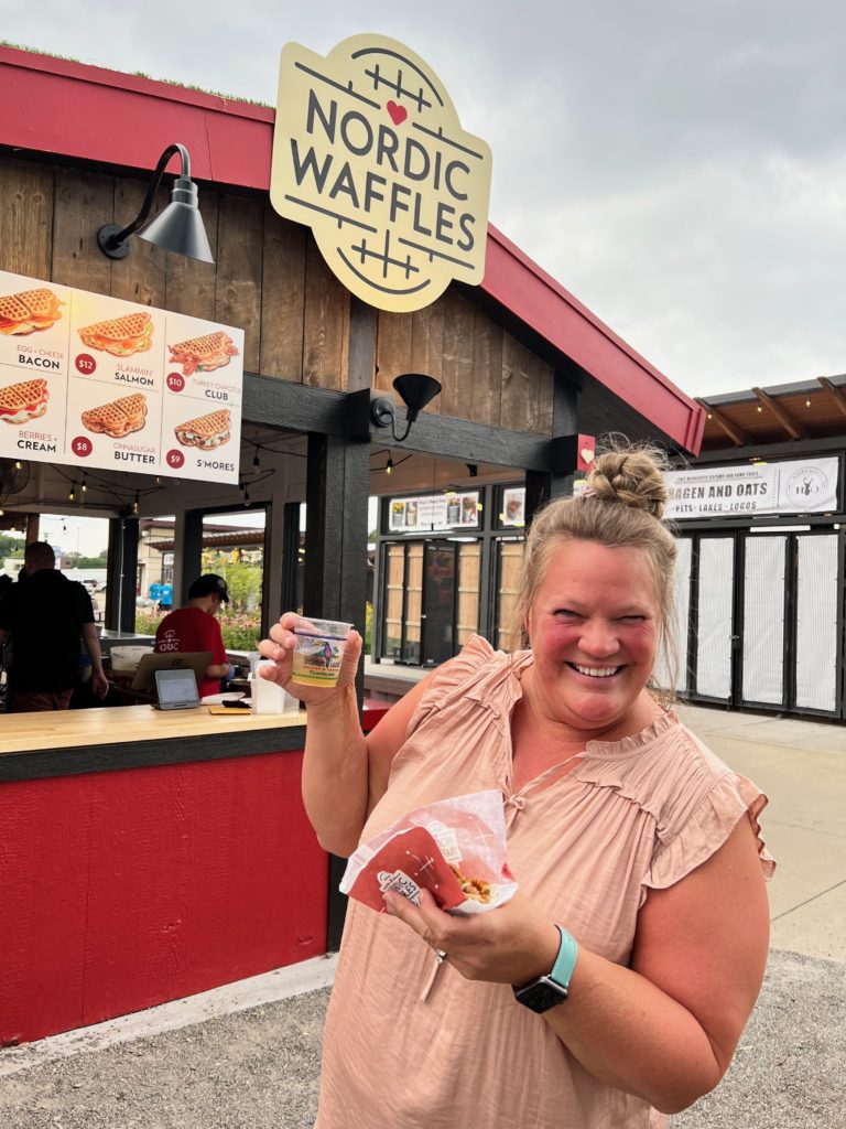 Staci Mergenthal at Nordic Waffles Minnesota State Fair 2022