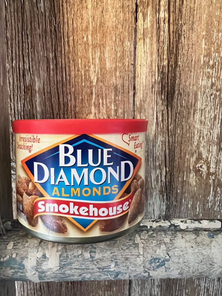 small can of smokehouse smoked almonds
