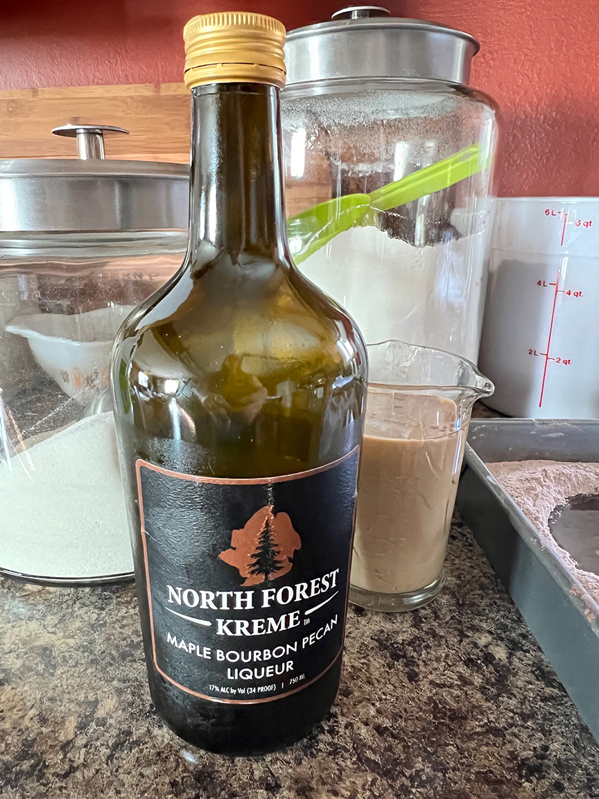 bottle of North Forest Maple Bourbon Pecan Kreme