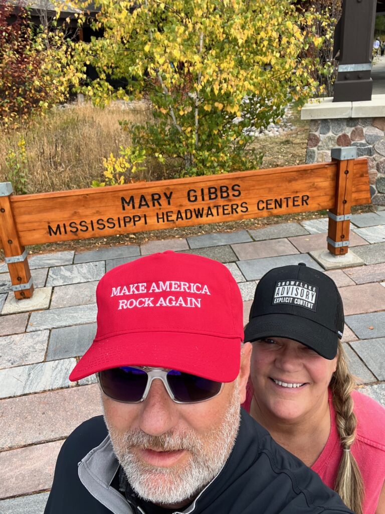 Staci and Jason at Mary Gibbs Mississippi Headwater Center