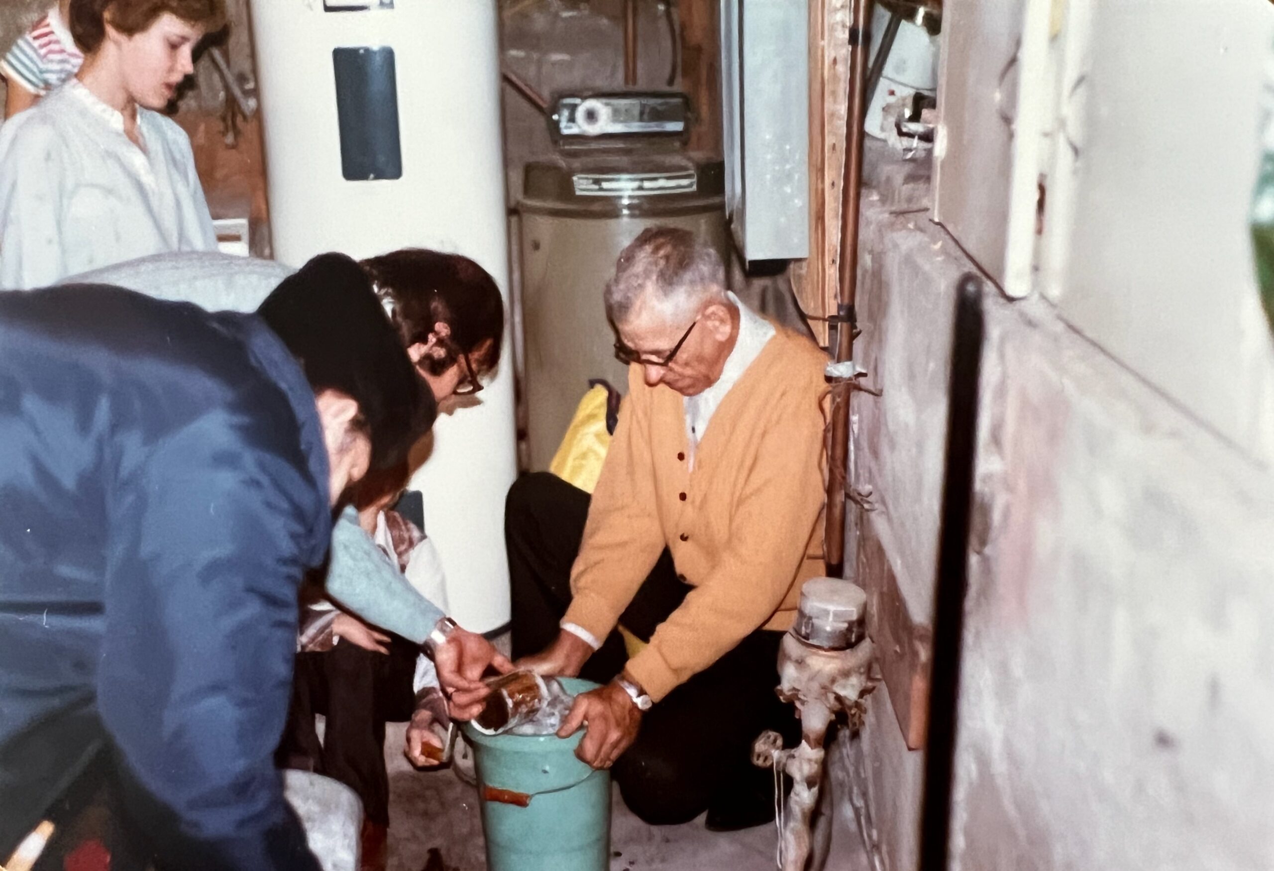 making ice cream in the basement in the 1980s
