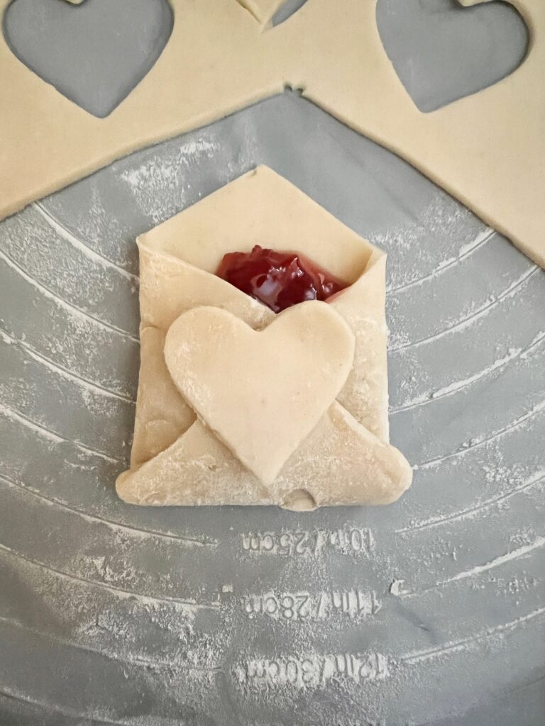 folded edible love note