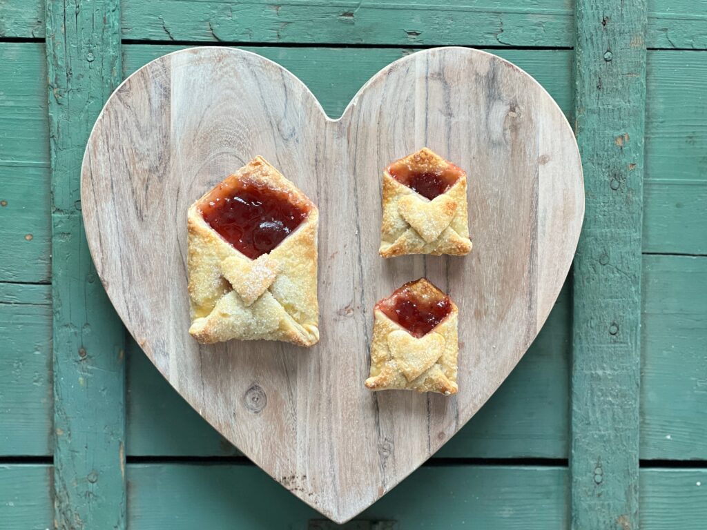 baked edible love notes