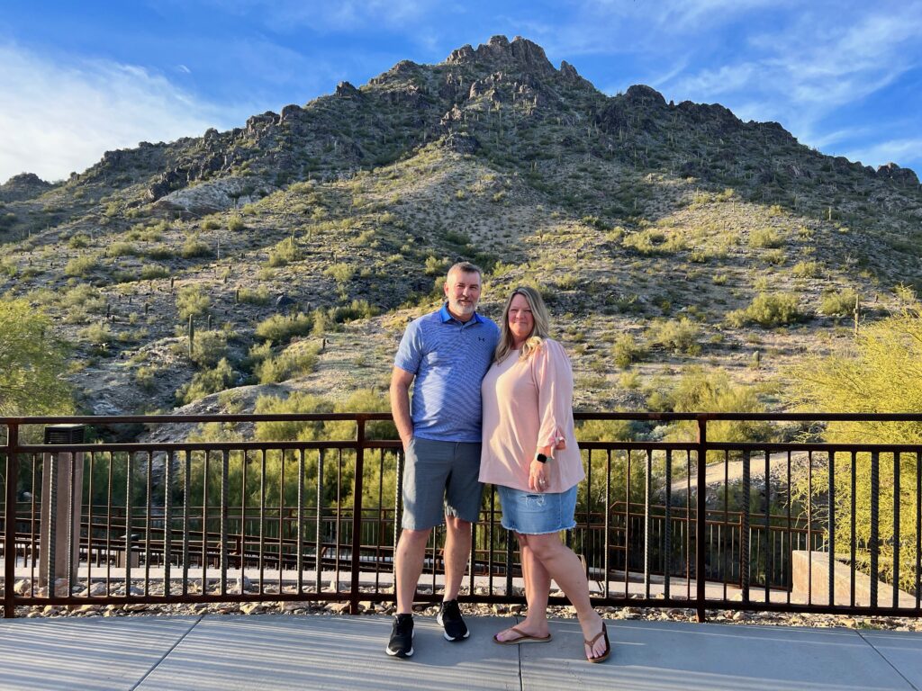 Staci and Jason at Piestewa Peak Arizona 