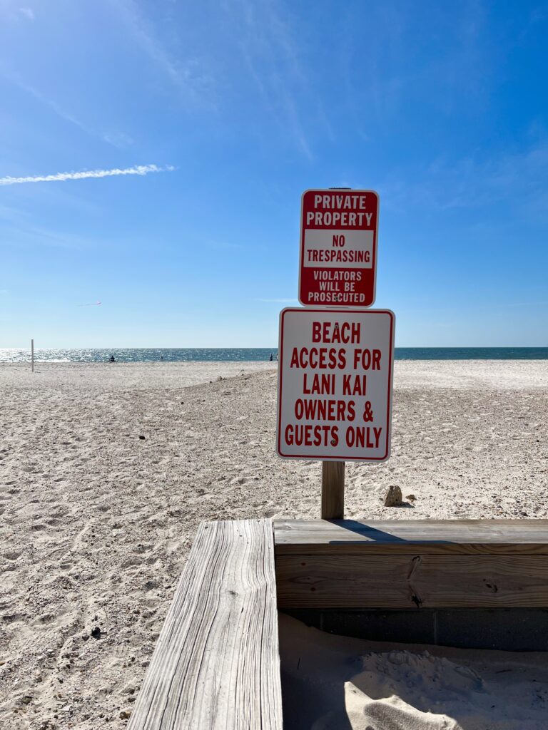 private beach access for Lani Kai Gulf Shores Alabama 