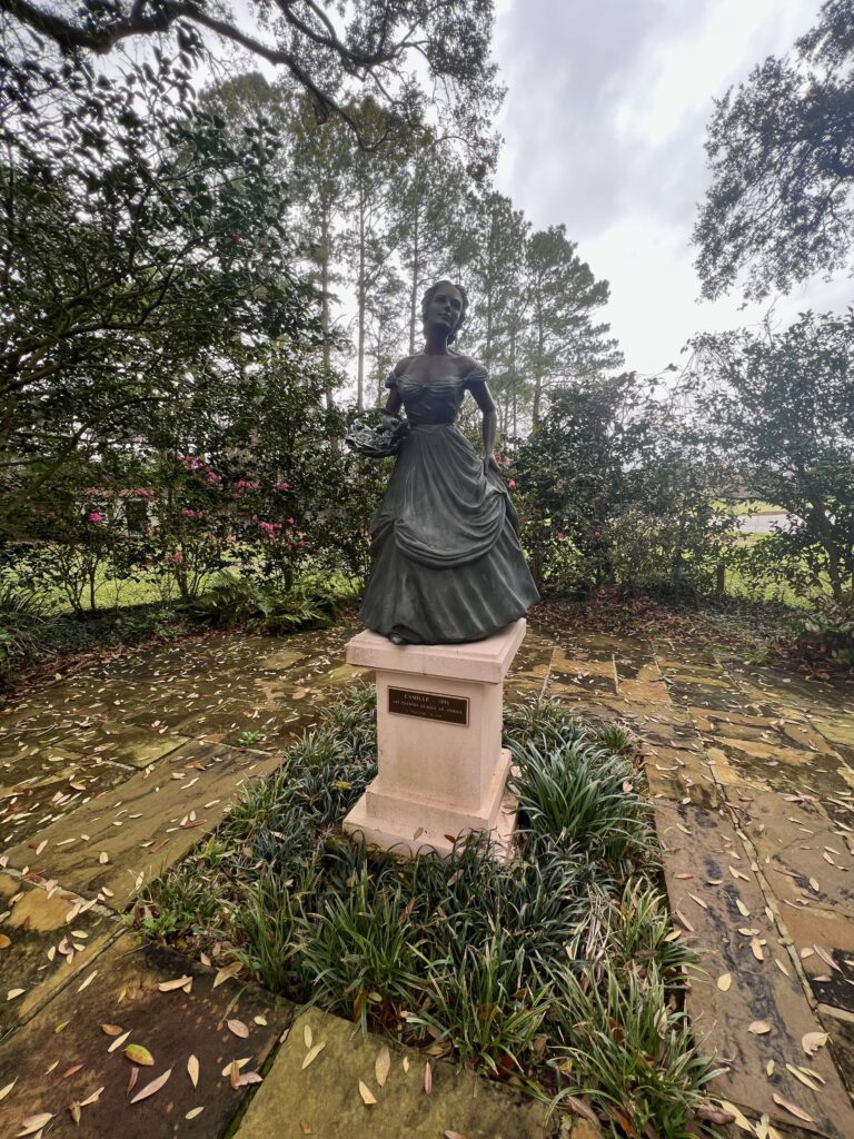 statue at Bragg-Mitchell Mansion Mobile Alabama