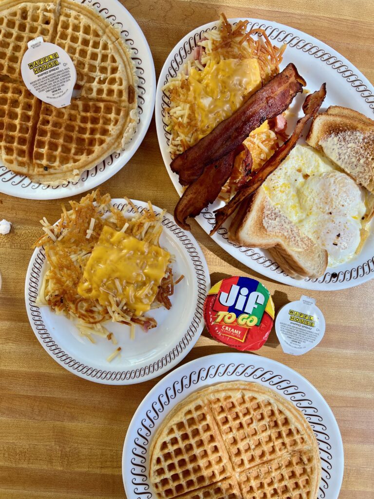 breakfast at the Waffle House