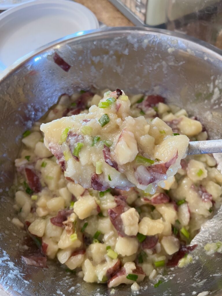 big bowl of German potato salad 