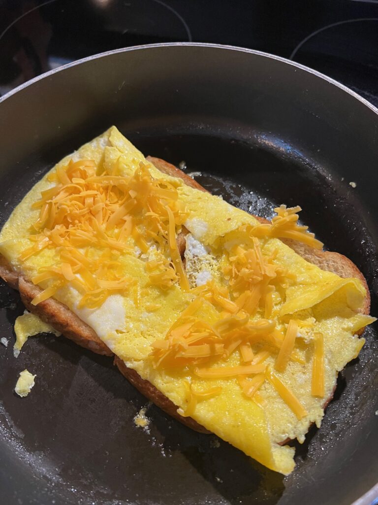 cheese on eggs