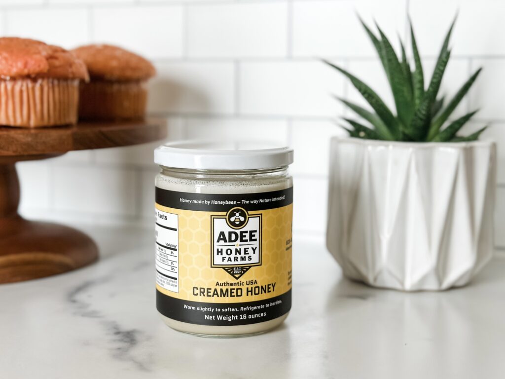 jar of Adee creamed honey