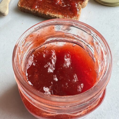 jar of homemade jam