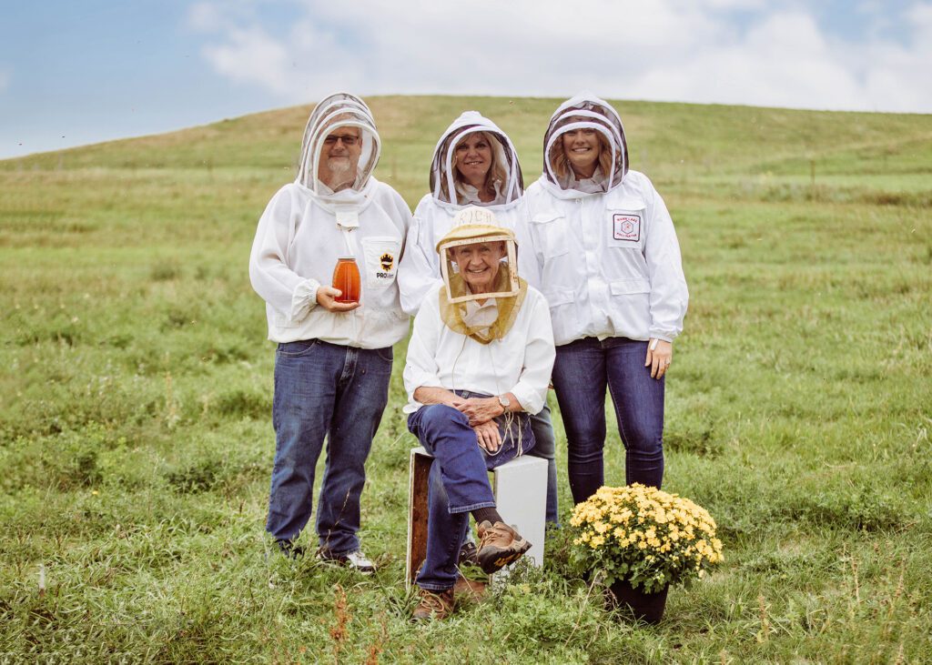 Kelvin, Marla, Sarah and Richard from Adee Honey Farms