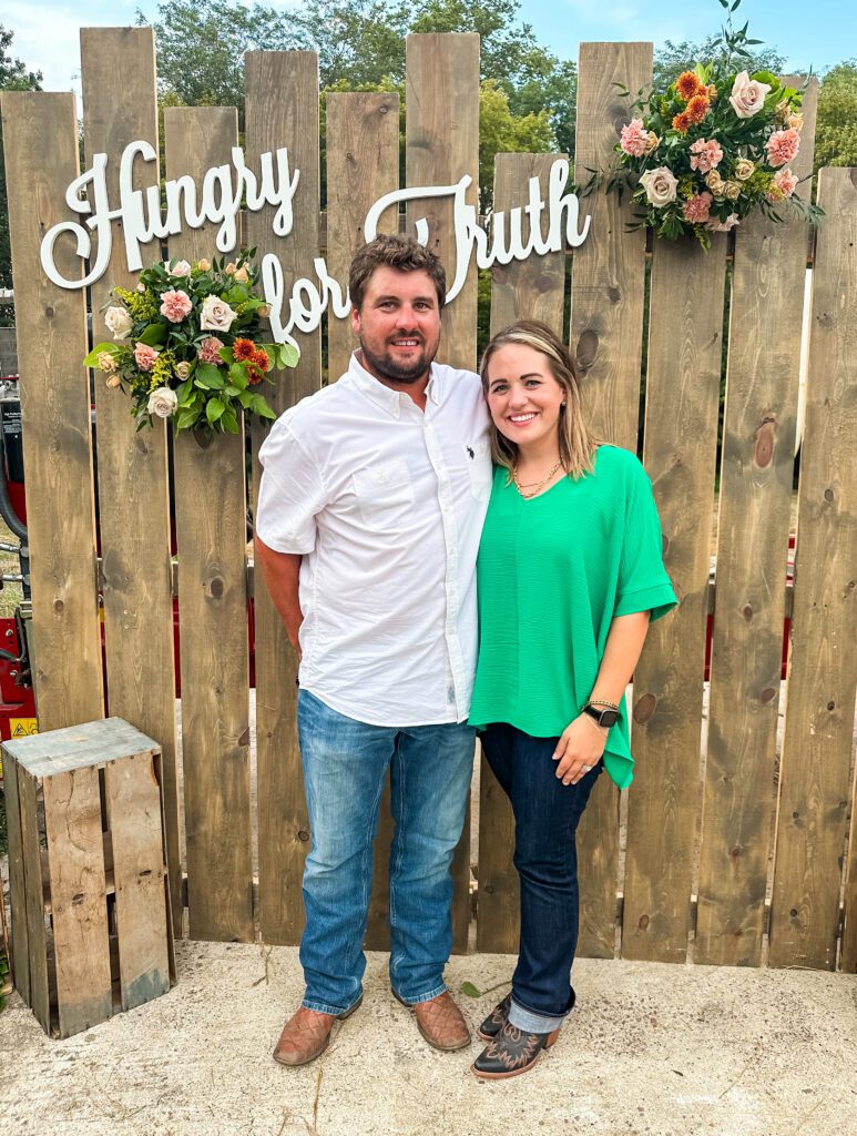 Tate and Calli at Hungry for Truth event August 2023