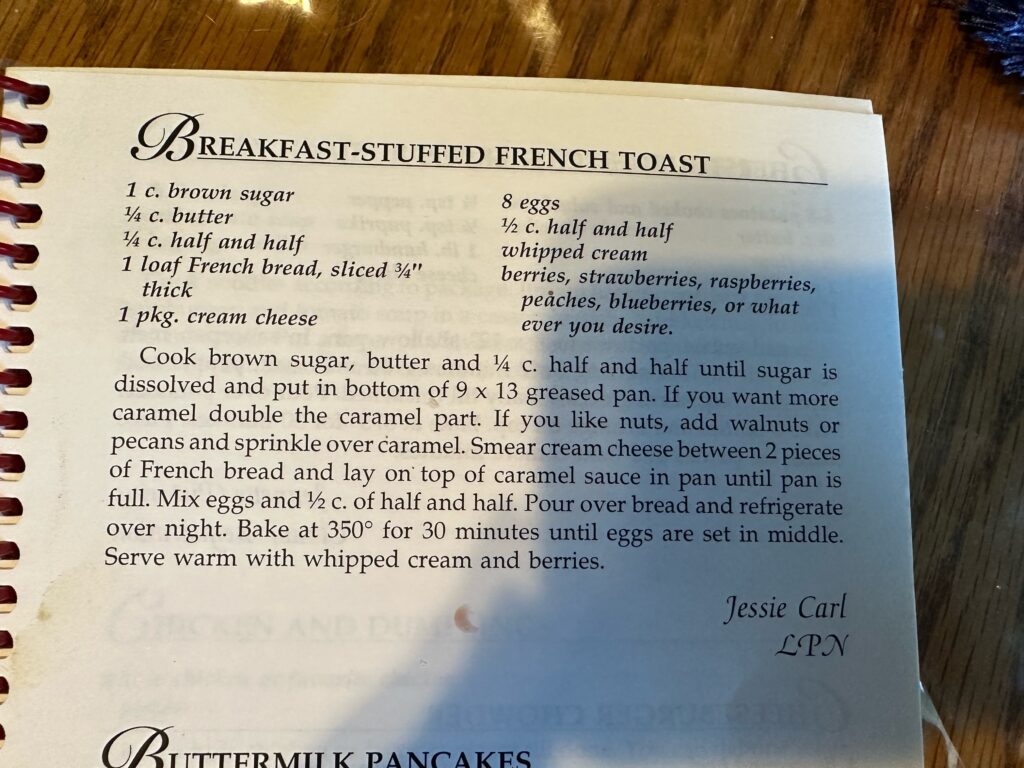 breakfast stuffed French toast recipe