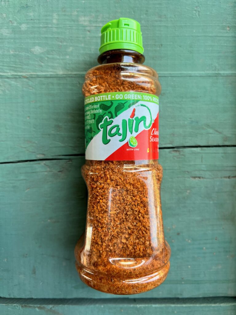 bottle of tajin seasoning