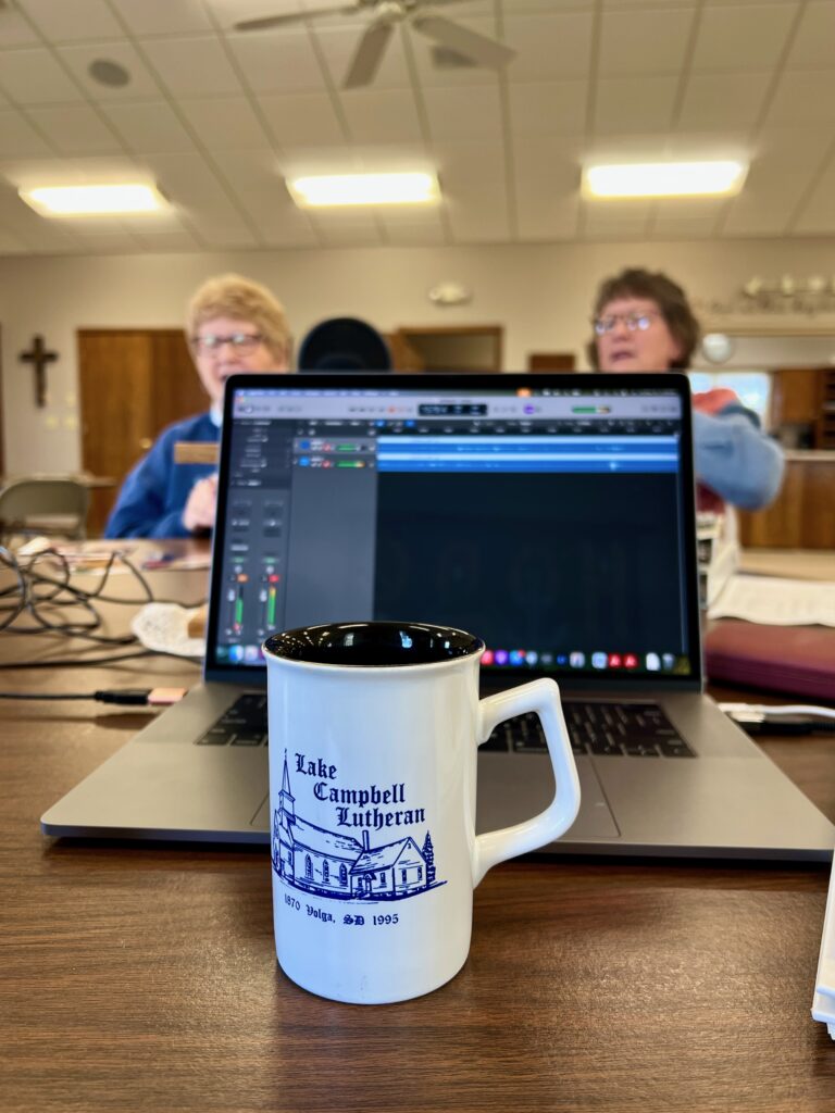 Lake Campbell Lutheran Church coffee cup