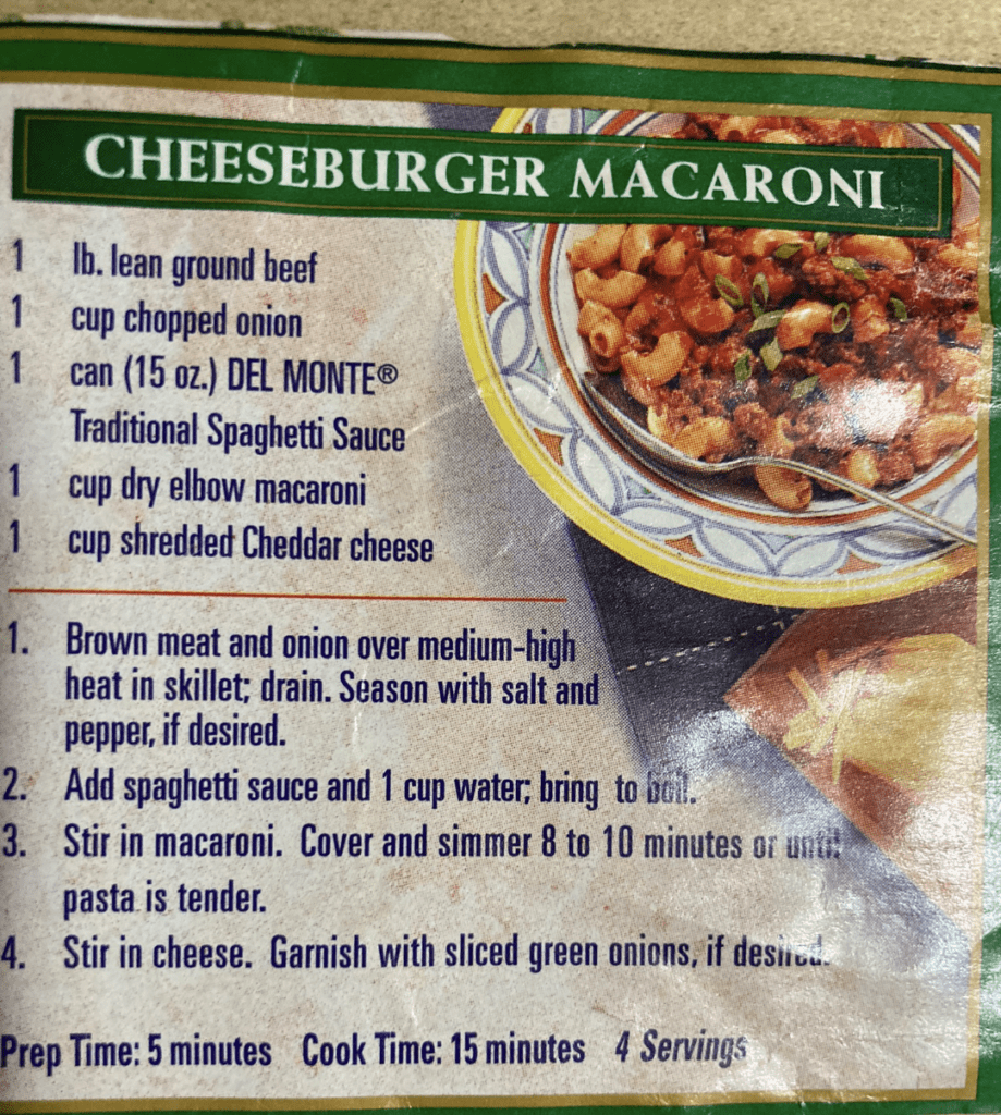 cheeseburger macaroni comfort food recipe 