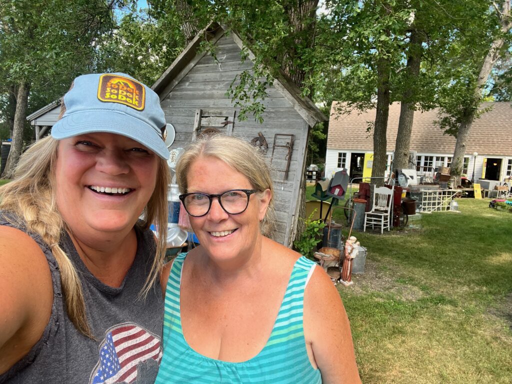 Staci Mergenthal and Sharon Hohler at Homeless Treasures Tracy MN
