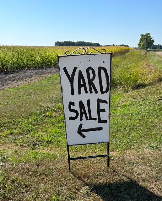 yard sale sign